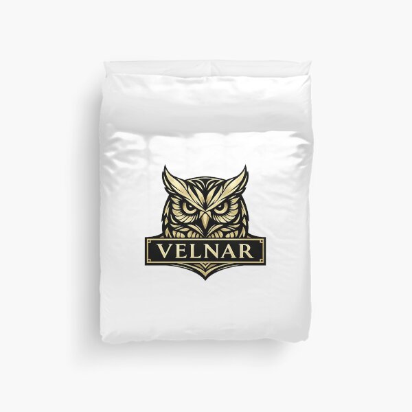 Item preview, VELNAR Golden Owl Luxury Graphic Tee designed and sold by Ikkipass Enterprises.