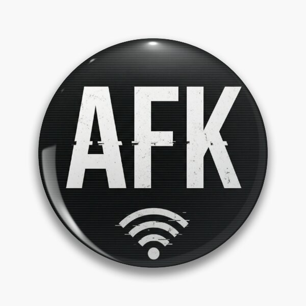Item preview, AFK Minimalist Gaming Internet Humor Design designed and sold by Low Battery Club Co.