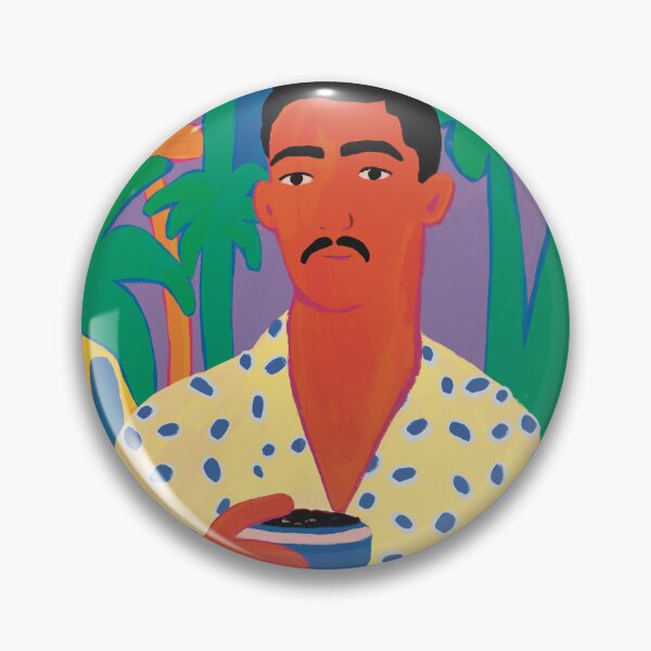 Item preview, Tropical Coffee Portrait Illustration designed and sold by Lari-ra.
