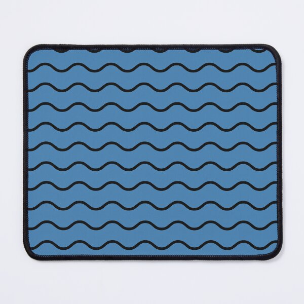 Item preview, Steel Blue And Black Waves Pattern designed and sold by pattern-archive.