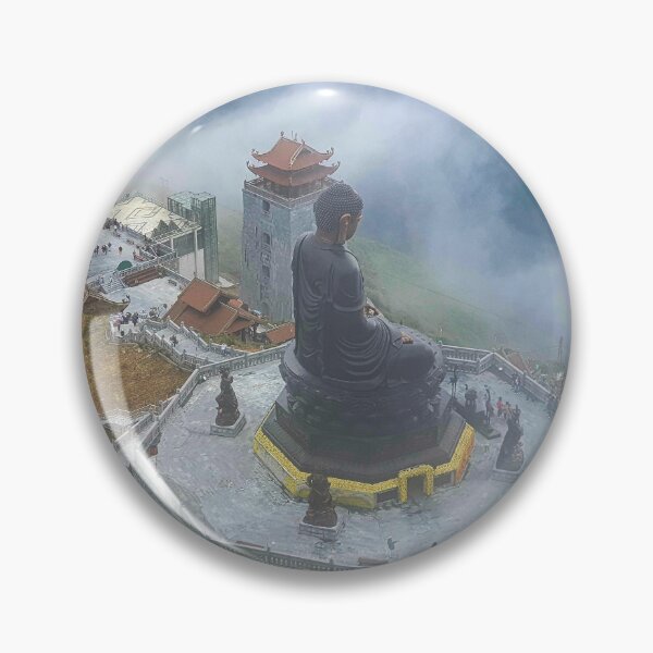 Item preview, Great Buddha of Fansipan - Kim Son Bao Thang Pagoda | Sa Pa Vietnam Spiritual Landscape Art designed and sold by Ross.A.Campbell.