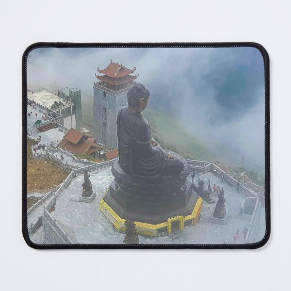 Item preview, Great Buddha of Fansipan - Kim Son Bao Thang Pagoda | Sa Pa Vietnam Spiritual Landscape Art designed and sold by Ross.A.Campbell.