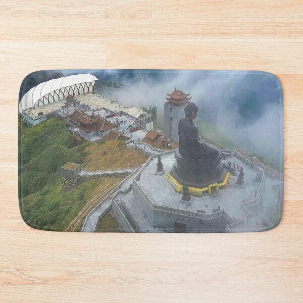 Item preview, Great Buddha of Fansipan - Kim Son Bao Thang Pagoda | Sa Pa Vietnam Spiritual Landscape Art designed and sold by Ross.A.Campbell.