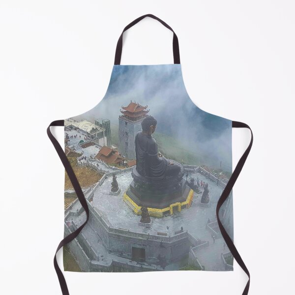 Item preview, Great Buddha of Fansipan - Kim Son Bao Thang Pagoda | Sa Pa Vietnam Spiritual Landscape Art designed and sold by Ross.A.Campbell.