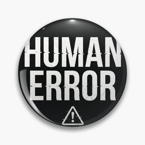 Item preview, Human Error Minimal Internet Humor Typography Design designed and sold by Low Battery Club Co.