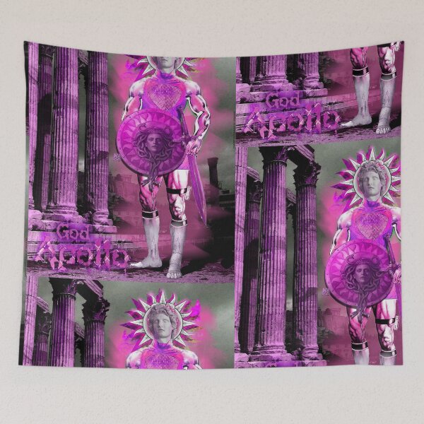 Item preview, Greek Magna God Apollo in Front of Greek Apollo Temple (design by AliceCCI) designed and sold by VanyssaGraphics.