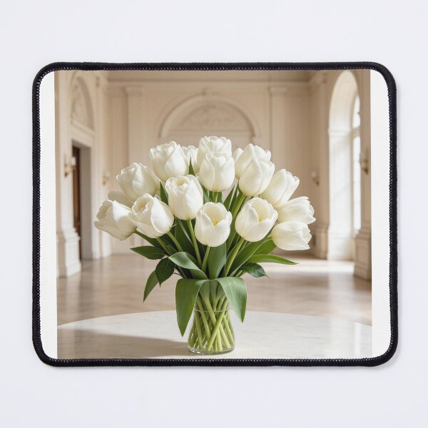Item preview, Elegant White Tulips in Classical Interior designed and sold by AwakenFah.