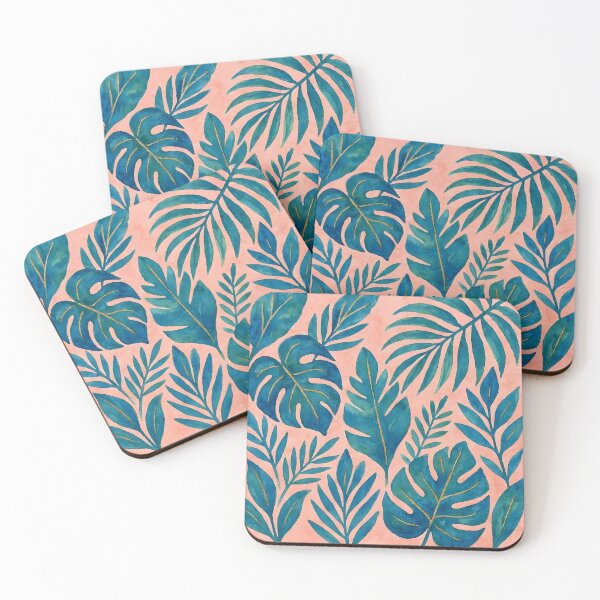 Item preview, Blue and Green Tropical Leaves designed and sold by GraphicsClub.
