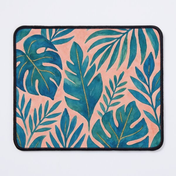 Item preview, Blue and Green Tropical Leaves designed and sold by GraphicsClub.