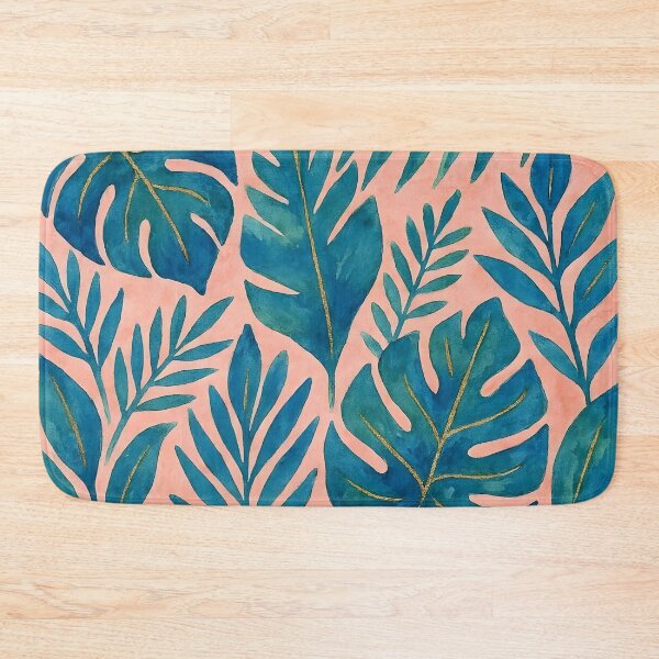Item preview, Blue and Green Tropical Leaves designed and sold by GraphicsClub.