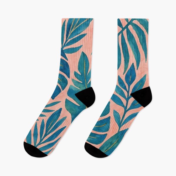 Item preview, Blue and Green Tropical Leaves designed and sold by GraphicsClub.