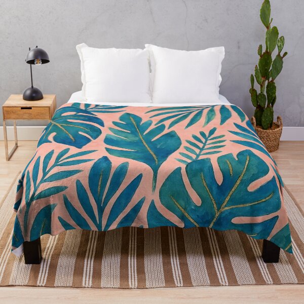 Item preview, Blue and Green Tropical Leaves designed and sold by GraphicsClub.