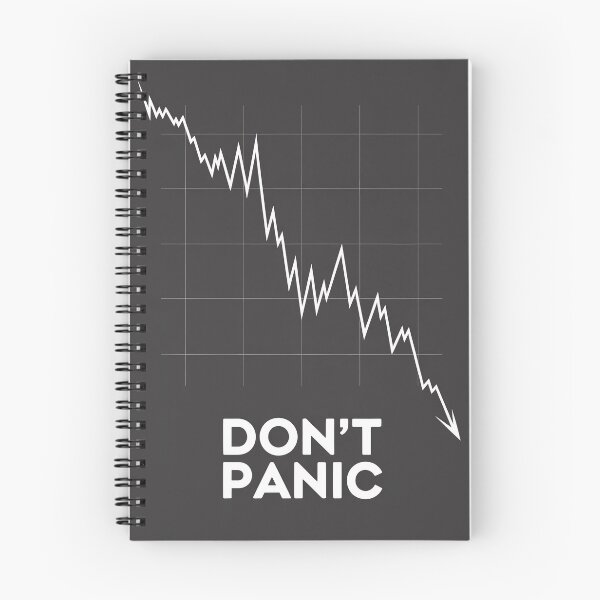 Item preview, Don’t Panic Market Crash Poster designed and sold by GiriaGallery.