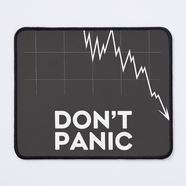 Item preview, Don’t Panic Market Crash Poster designed and sold by GiriaGallery.