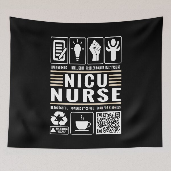 Item preview, Funny NICU Nurse Job Description Icons QR Code designed and sold by MerchMaxxing.