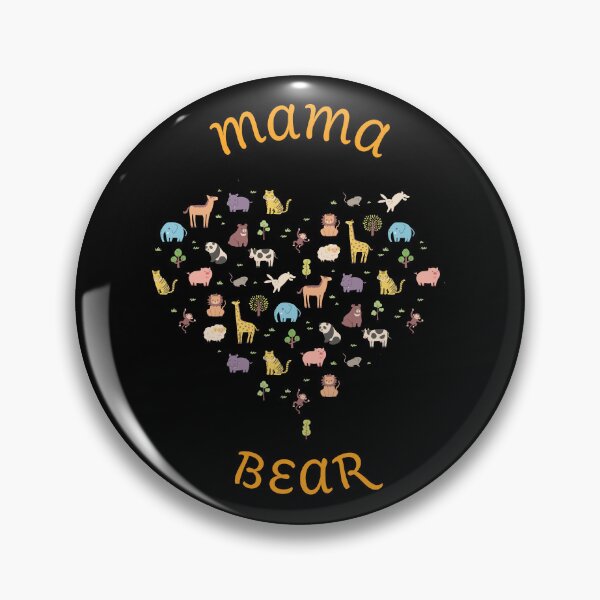 Item preview, Mama Bear Animal Heart - Nursery New Mom Gift Design designed and sold by cabana.space.