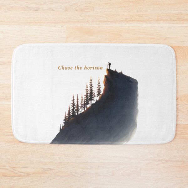 Item preview, Chase the horizon hiker mountain ridge oil painting adventure art designed and sold by icemanphotos.