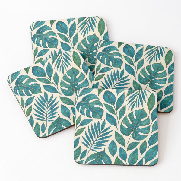 Item preview, Blue and Green Tropical Leaves designed and sold by GraphicsClub.