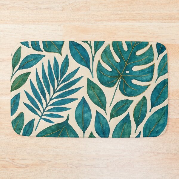 Item preview, Blue and Green Tropical Leaves designed and sold by GraphicsClub.
