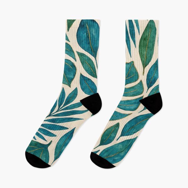 Item preview, Blue and Green Tropical Leaves designed and sold by GraphicsClub.