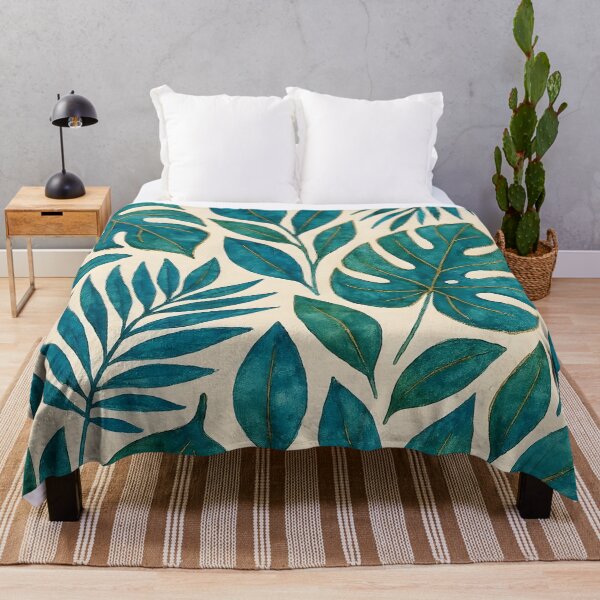 Item preview, Blue and Green Tropical Leaves designed and sold by GraphicsClub.