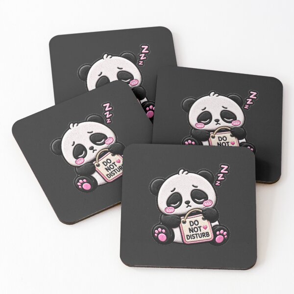 Item preview, Do Not Disturb Panda Embroidery Patch Cute designed and sold by ColorSplash123.