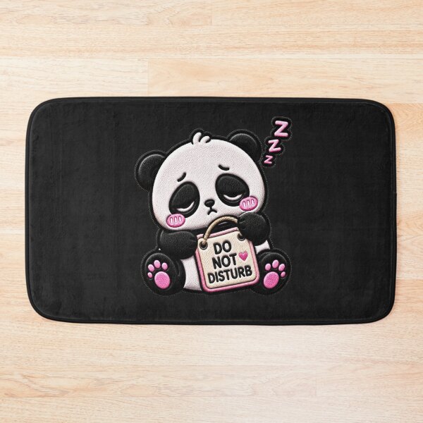 Item preview, Do Not Disturb Panda Embroidery Patch Cute designed and sold by ColorSplash123.