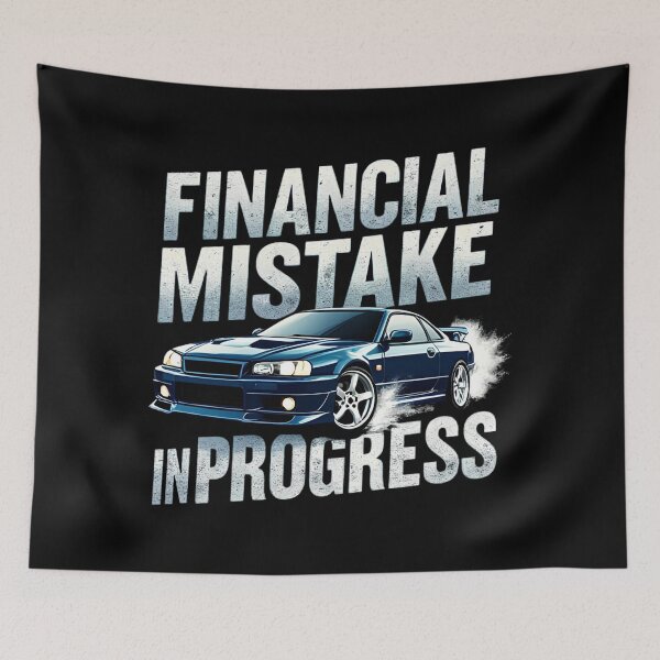 Item preview, Financial Mistake In Progress Blue Sports Car Design designed and sold by PROPera-design.