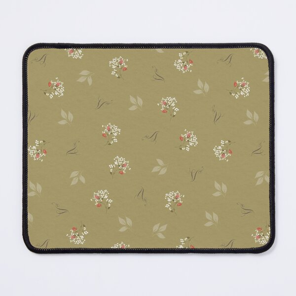 Item preview, Floral Cottagecore Fabric Vintage Botanical Toss Print designed and sold by Designs by christel_treiber.