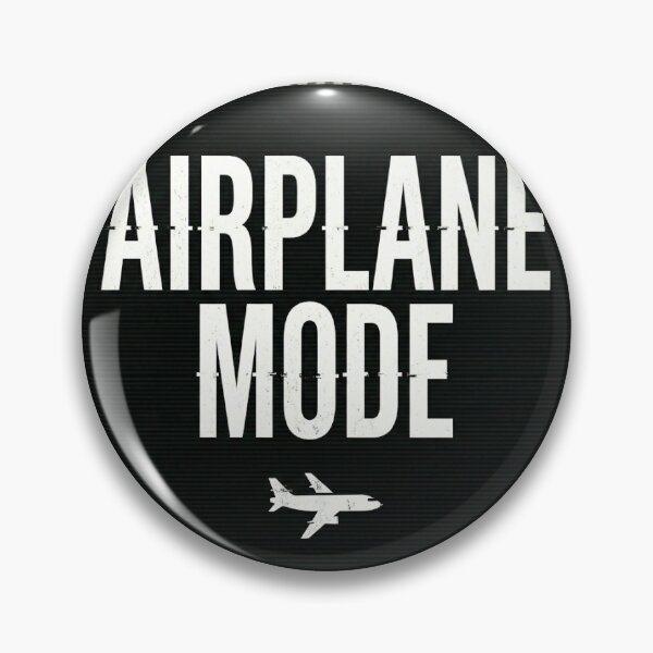 Item preview, Airplane Mode Minimalist Funny Typography Design designed and sold by Low Battery Club Co.