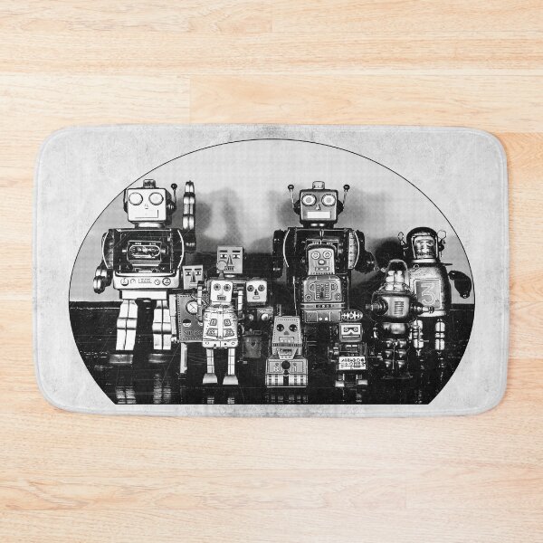 Item preview, Retro Tin Robot Toys Group Portrait Atomic Age designed and sold by Ghoul Enterprises.
