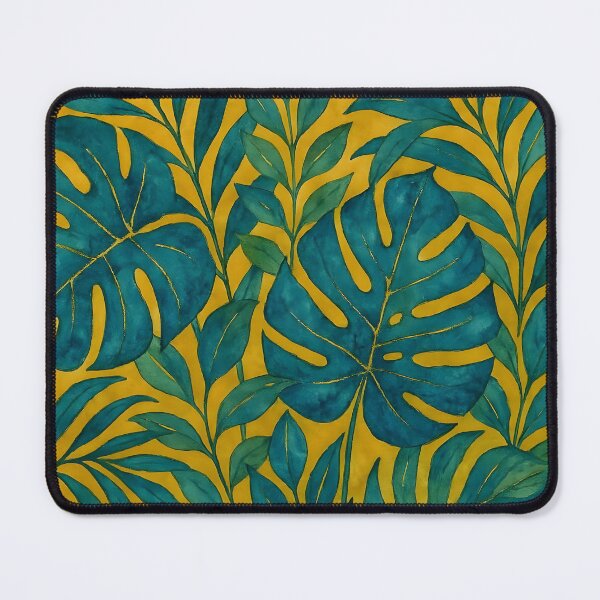 Item preview, Blue and Green Tropical Leaves designed and sold by GraphicsClub.