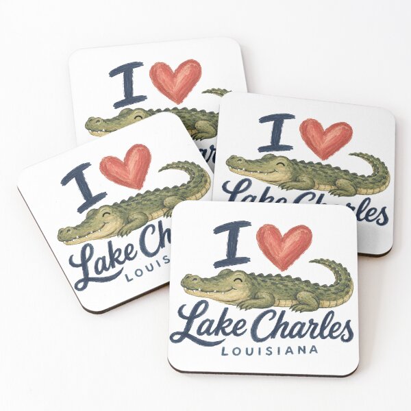 Item preview, I Love Lake Charles  designed and sold by PamLeeDesign.