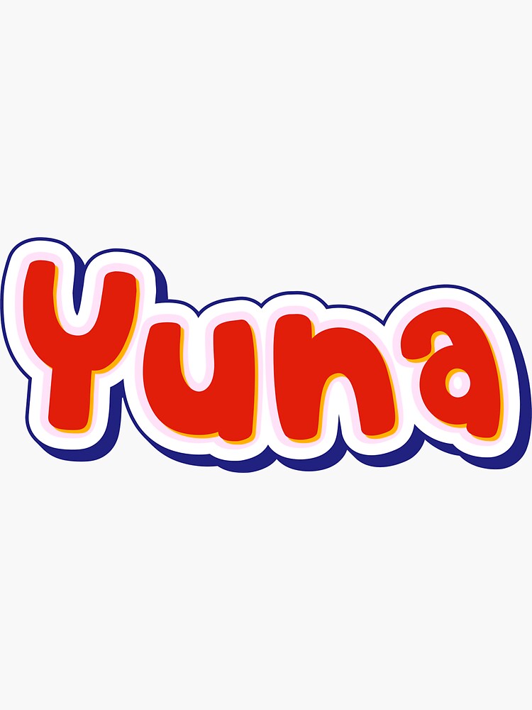 Name Yuna Stickers for Sale | Redbubble