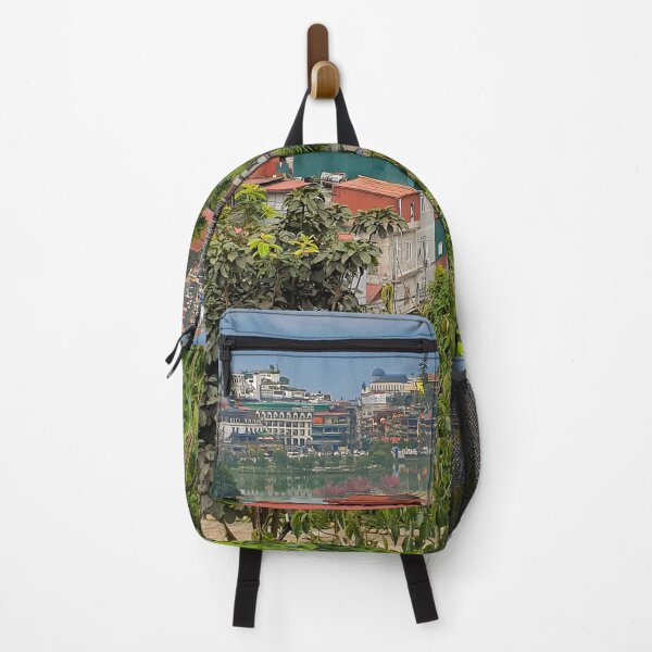 Item preview, Sa Pa Townscape - Misty Highlands of Lao Cai | Majestic Vietnam Mountain City Art designed and sold by Ross.A.Campbell.