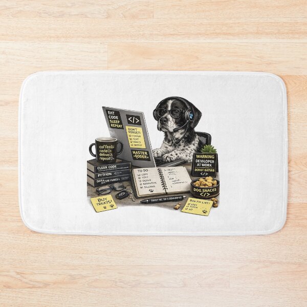 Item preview, Auvergne Pointer Coding Dog – Realistic Programmer Puppy designed and sold by YamiSociety.