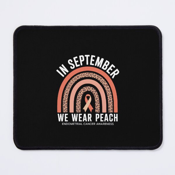 Item preview, Endometrial Cancer Peach Ribbon Awareness Endometrial Support Boho Rainbow designed and sold by SapfireStuArt.