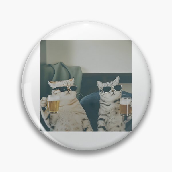 Item preview, Funny Cat Drinking Beer designed and sold by Hedoraxe.