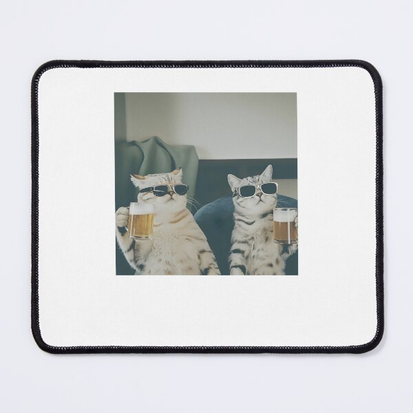 Item preview, Funny Cat Drinking Beer designed and sold by Hedoraxe.
