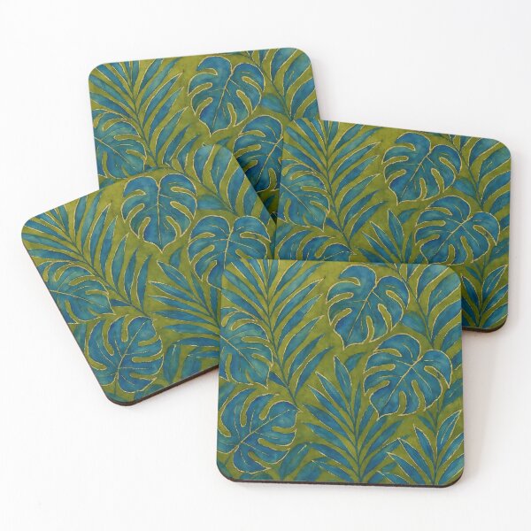 Item preview, Blue and Green Tropical Leaves designed and sold by GraphicsClub.