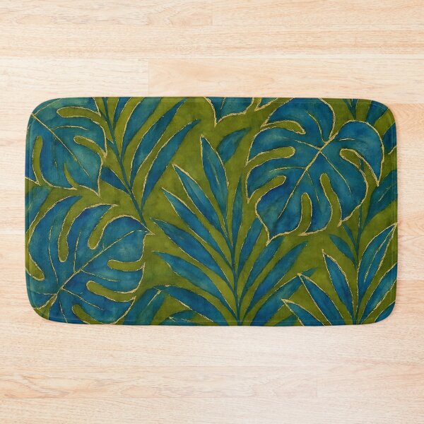Item preview, Blue and Green Tropical Leaves designed and sold by GraphicsClub.