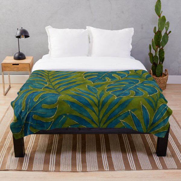 Item preview, Blue and Green Tropical Leaves designed and sold by GraphicsClub.