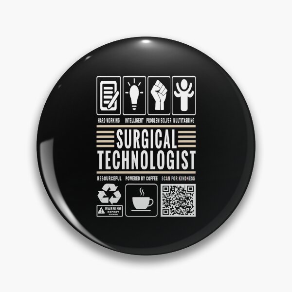 Item preview, Funny Surgical Technologist Job Description Icons QR Code designed and sold by MerchMaxxing.