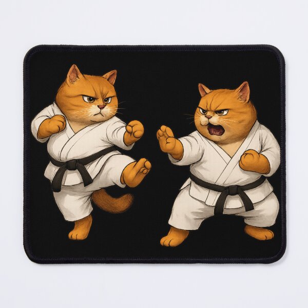 Item preview, Karate Cats - Funny Ginger Kittens Martial Arts Masters designed and sold by Wild-way Art.