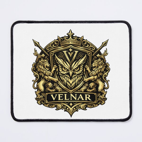 Item preview, VELNAR Golden Owl Luxury Graphic Tee designed and sold by Ikkipass Enterprises.