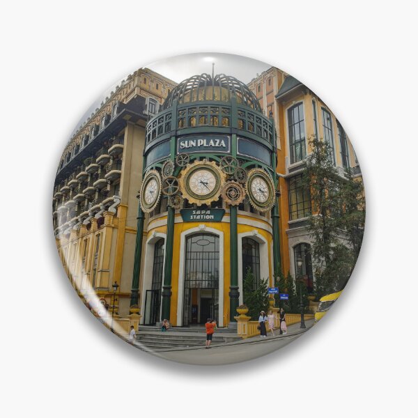 Item preview, Sun Plaza Sapa Station - French Colonial Architecture | Iconic Sapa Vietnam City Art designed and sold by Ross.A.Campbell.