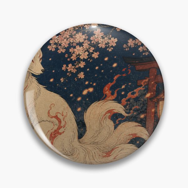 Item preview, Fox Fire Dance - Vintage Ukiyo-e Japanese Folklore Woodblock  designed and sold by bapupa.