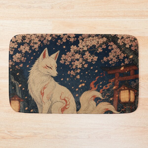 Item preview, Fox Fire Dance - Vintage Ukiyo-e Japanese Folklore Woodblock  designed and sold by bapupa.