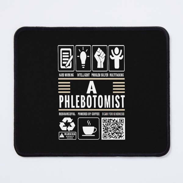Item preview, Funny Phlebotomist Job Description Icons QR Code designed and sold by MerchMaxxing.