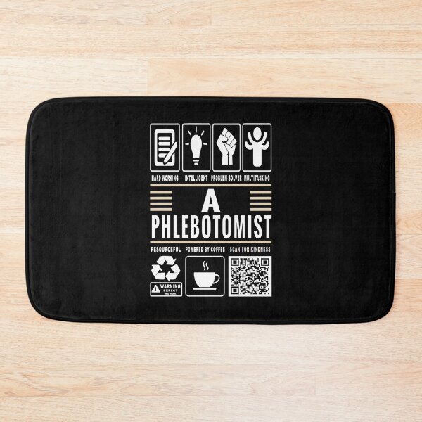 Item preview, Funny Phlebotomist Job Description Icons QR Code designed and sold by MerchMaxxing.